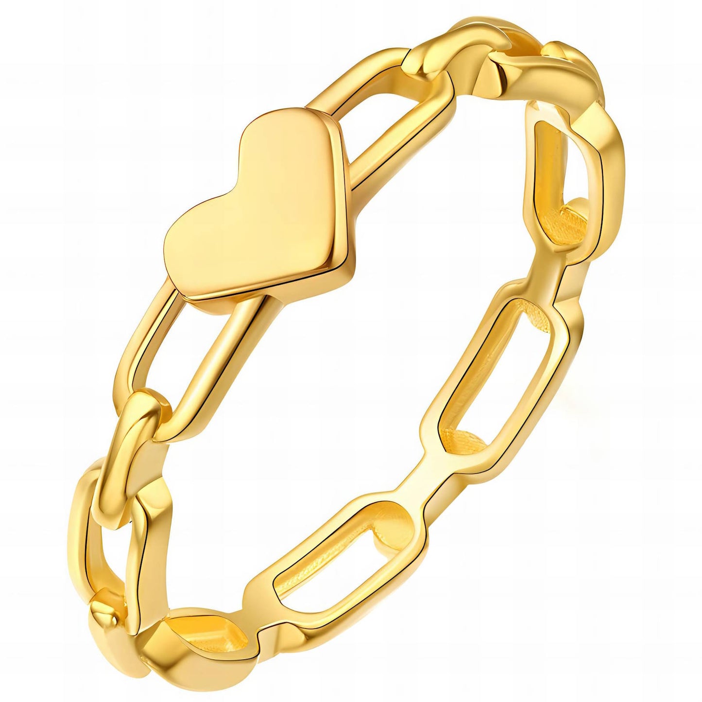 DENA Chain Heart Ring