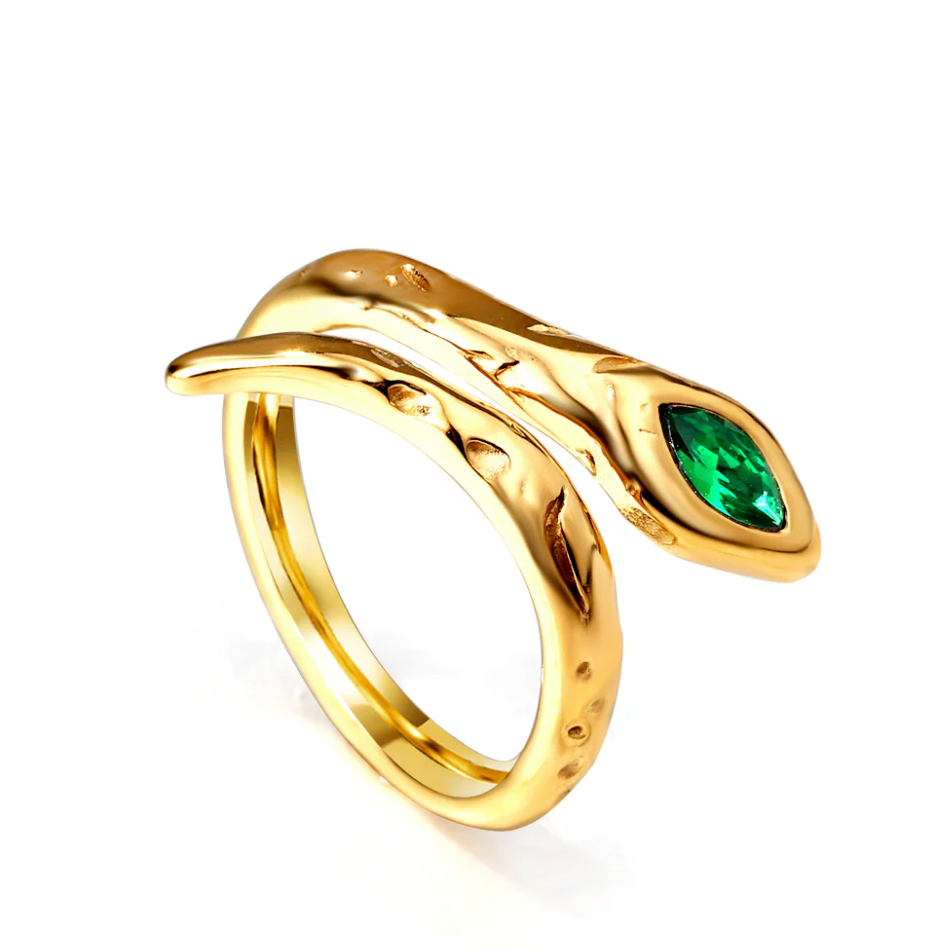 DARIA Snake with Gemstone Ring