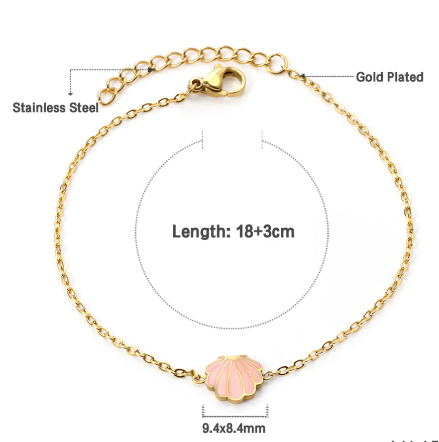 FILIZ Pink Shell Bracelet