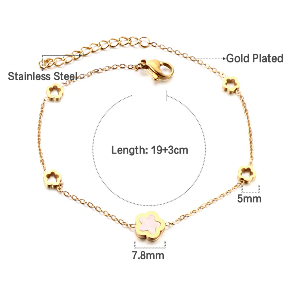 DANI Fine Clover Bracelet