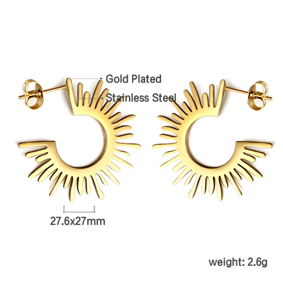 DANIELLE Golden Sun Earrings