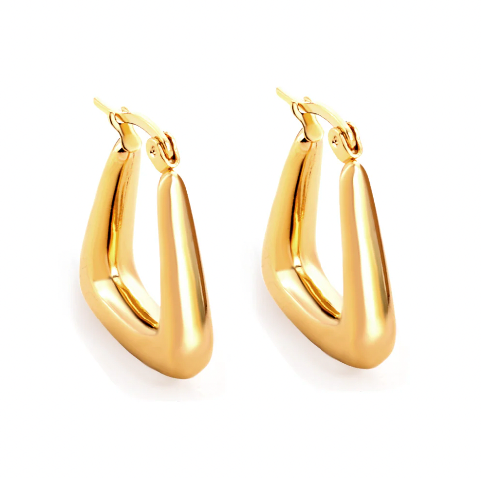 FRANA Modern Geometric Golden Earrings