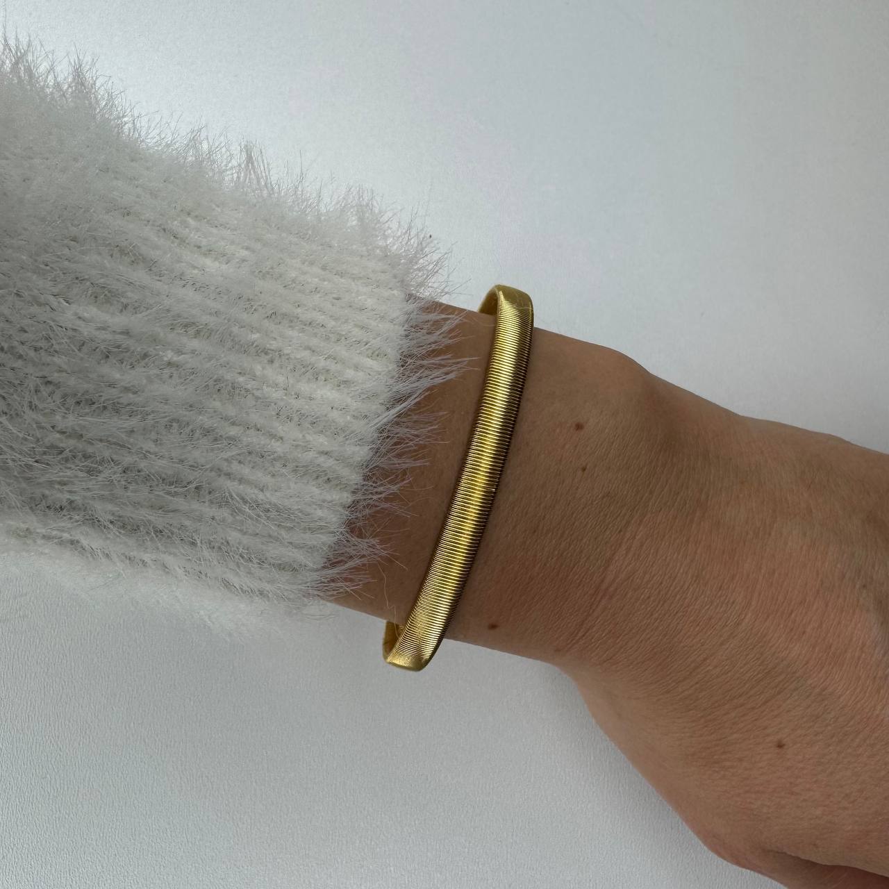 GIANNA Modern Golden/Silver Bangle Bracelet